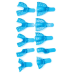Disposable Plastic Impression Trays #1 Large Upper 12/pack