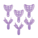 BOSWORTH EDENTULOUS TRAYS PERFORATED PURPLE PLASTIC #1 SMALL UPPER 12/PK