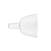 PRESIDENT CLEAR TRAYS #3 MEDIUM UPPER 12/BG
