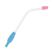 Safe-Flo Plus Saliva Ejector White/Pink Bubblegum 100pk
