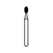 NTI Diamond Bur 379-016F 5/pk