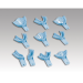 PLASDENT BABY BLUE TRAYS LARGE UPPER 12/PK
