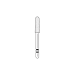 TWO STRIPER DIAMONDS ROUND END TAPER 790.8C 5/PK