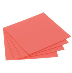 BASE PLATE MATERIAL PINK 5X5 .060 1.5MM 25/BX