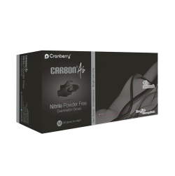 Cranberry Carbon Air Black Nitrile Gloves
