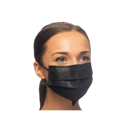 Crosstex Surgical Masks with Secure Fit Black