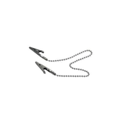 BIB HOLDER PLASTIC SLEEVE METAL CHAIN