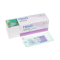 Hexa Stitch PGA Suture 4-0 30" C6 19mm 12/bx