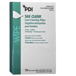 PDI SEE CLEAR LENS CLEANING WIPES 120/BX