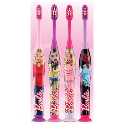 GUM Barbie Manual Toothbrushes Ages 3+ 12/pk